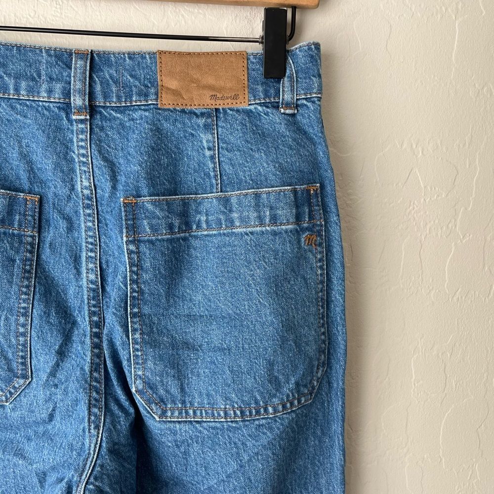Madewell 90s Straight Cargo Carpenter Panel Denim Jeans Fenwood Wash Size 26 - Picture 6 of 9